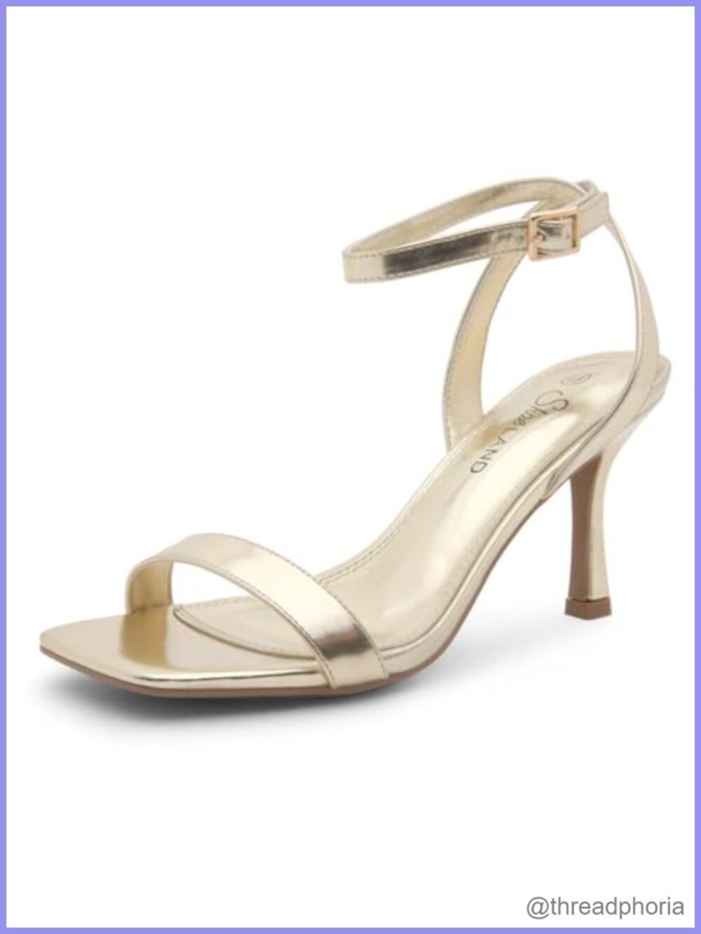 Women's Strappy Slingback High Heel Sandals Square Open Toe Stiletto Dressy
